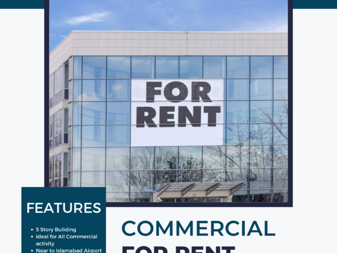 Commercial Plaza for Rent in Top City-1  ٹاپ سٹی-1 میں کمرشل پلازہ کرایہ پر
