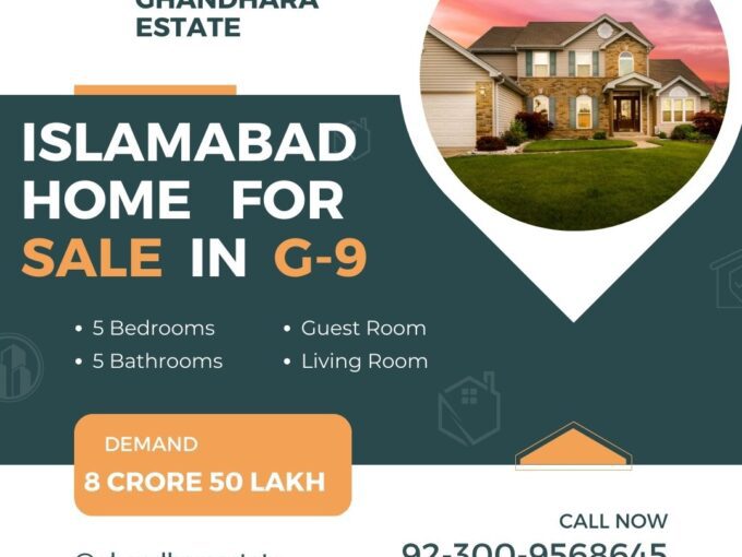 Attention Home Buyers! Your Dream Home Awaits in G-9, Islamabad G-9، اسلام آباد میں آپ کے خوابوں کے گھر منتظر ہیں۔
