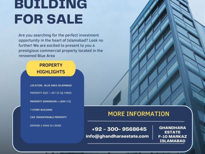 Commercial Property for Sale in Islamabad’s Blue Area
