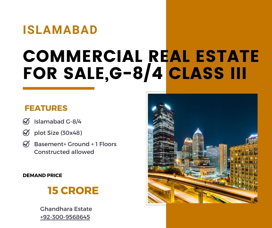 Commercial Real Estate Opportunity in I&T G-8/4, Islamabad!