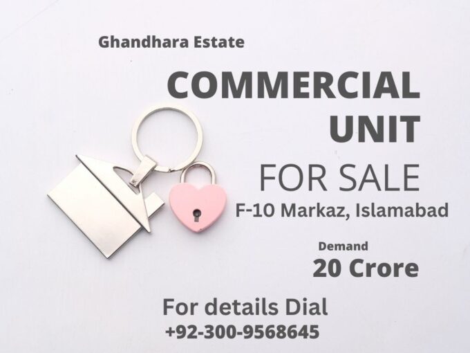 Commercial Unit for Sale in F-10 Markaz, Islamabad