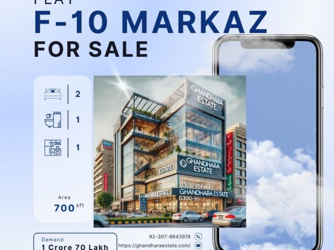 Flat for Sale in F-10 Markaz Islamabad