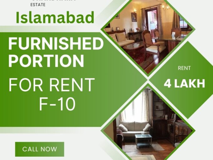 Furnished Upper Portion for Rent in F-10 Islamabad | Family or Company Guest House