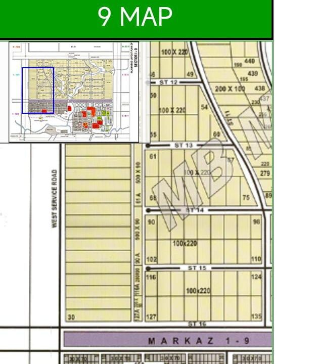 I-9 Industrial Area Islamabad Map