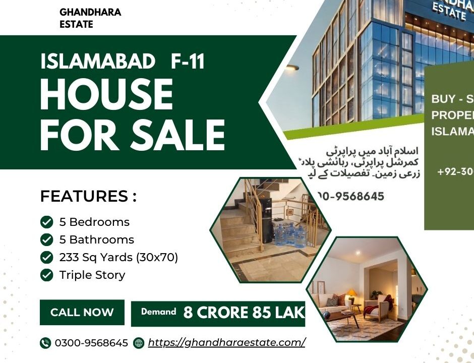 House for Sale in F-11 Islamabad