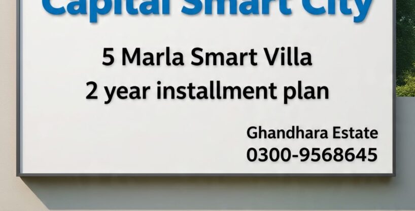 Smart Villas for Sale in Capital Smart City Islamabad | 3 & 4 Bed on Installments