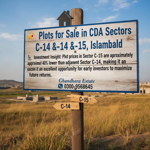 Plots for Sale in CDA Sectors C-14 & C-15, Islamabad