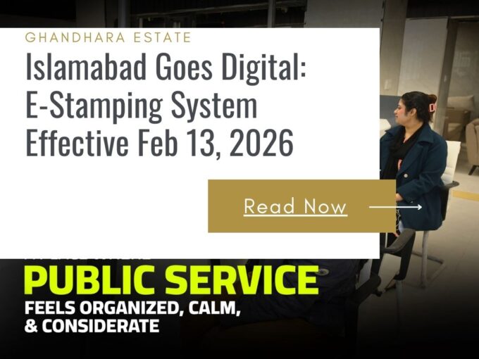 Islamabad Goes Digital,E-Stamping System Effective from Feb 13, 2026