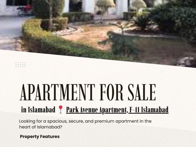 Apartment for Sale in F-11 Islamabad – Luxury Living at Its Best 📍 Park View Apartment, F-11 Islamabad