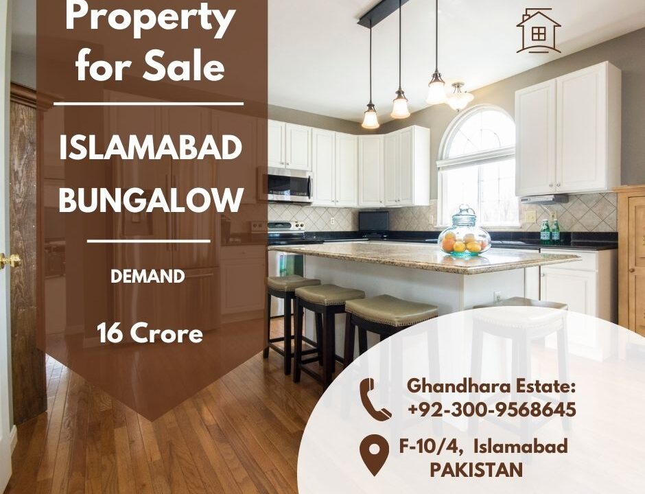 bungalow for sale in F-10-4 Islamabad
