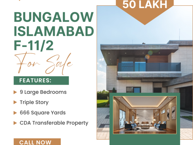 Bungalow for Sale in F-11/2 Islamabad