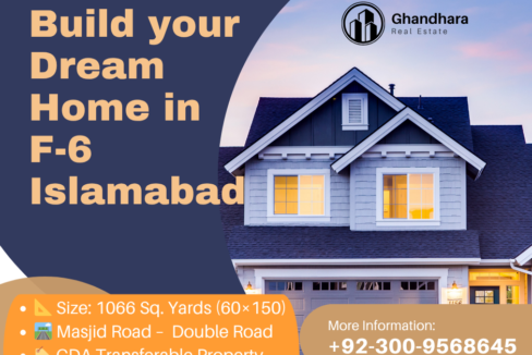 Plot for Sale in F-6/4 Islamabad – Masjid Road