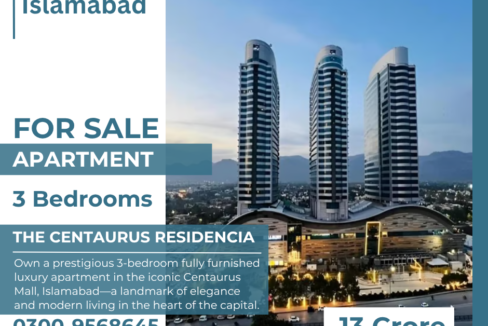 Luxury Apartment for Sale in The Centaurus Residencia, Islamabad