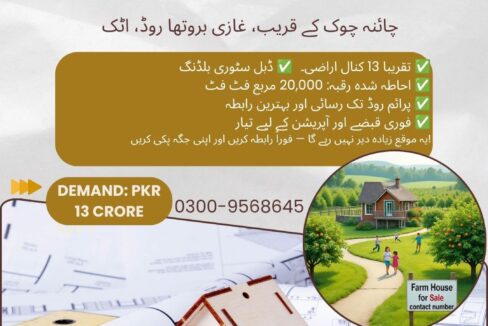 Property for Sale – Ghazi Barotha Road, Attock
