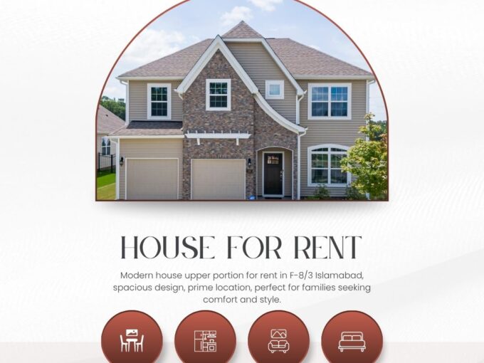 Upper Portion for Rent in F-8/3 Islamabad