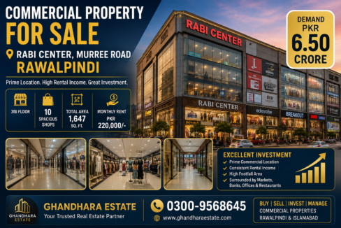 Commercial Property for Sale in Rabi Center, Murree Road Rawalpindi