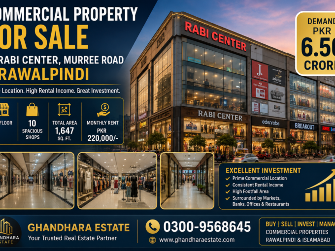 Commercial Property for Sale in Rabi Center, Murree Road Rawalpindi