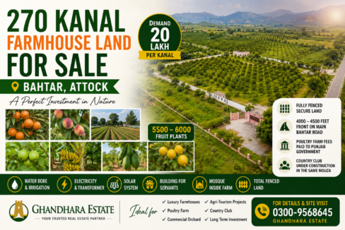 Fully Developed Farmhouse for Sale in Attock