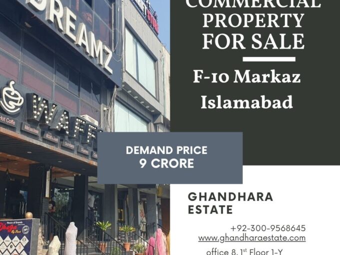 Commercial Property for Sale – Lower Ground Shop | F-10 Markaz, Islamabad