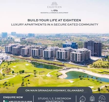 2 Bedroom Luxury Apartment for Sale in Eighteen Islamabad | Ready to Move