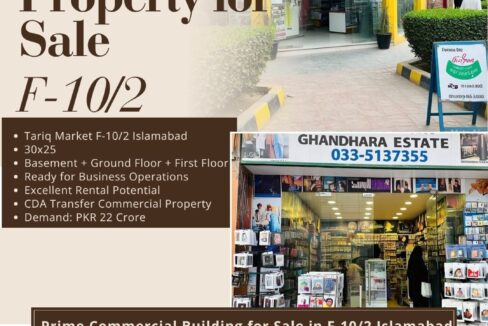 Prime Commercial Building for Sale in F-10/2 Islamabad