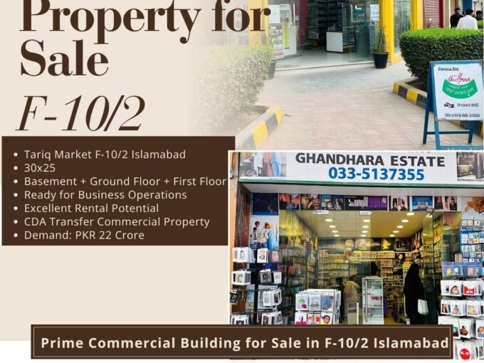 Prime Commercial Building for Sale in F-10/2 Islamabad