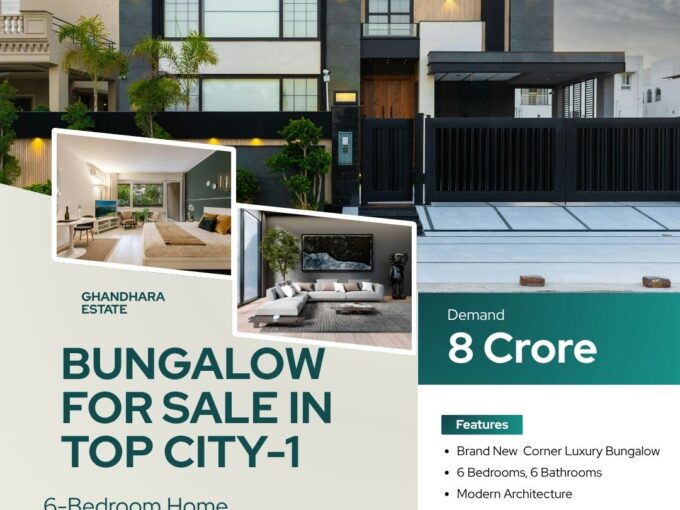 Brand New Bungalow for Sale in Top City-1 Islamabad | Luxury 1 Kanal Corner House