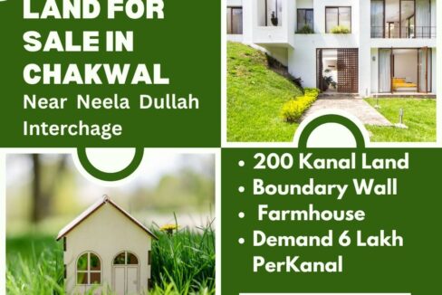 200 Kanal Land for Sale Near Neela Dullah Interchange, Chakwal
