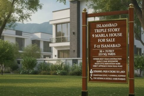 Islamabad Triple Story 9 Marla House for Sale