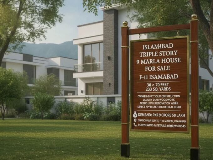 Islamabad Triple Story 9 Marla House for Sale