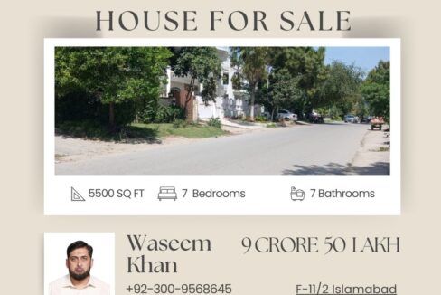 Triple Story House for Sale in F-11/2 Islamabad