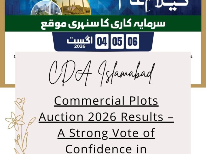 CDA Islamabad Commercial Plots Auction 2026 Results – A Strong Vote of Confidence in Islamabad Real Estate