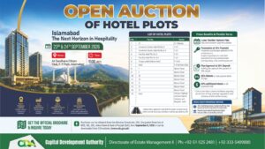 CDA Open Auction of Hotel Plots in Islamabad – 23rd & 24th September 2026