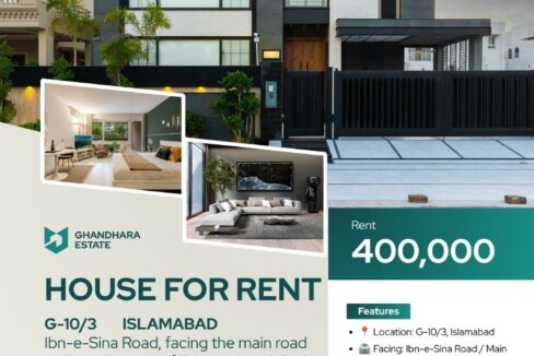 House for Rent in G-10/3 Islamabad – 4 Bedroom Rear Portion