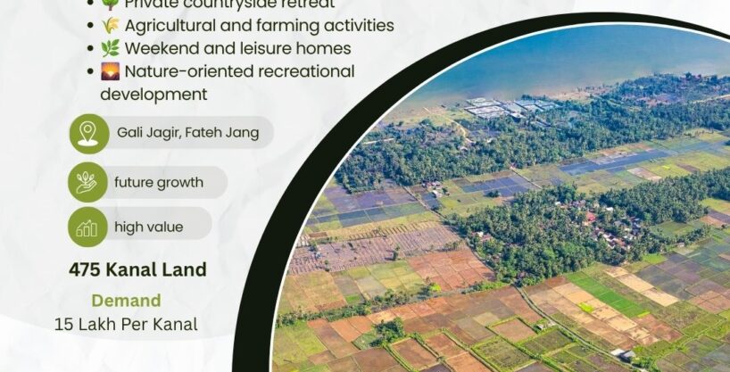 Farm Land for Sale in Fateh Jang – 475 Kanal Fully Developed